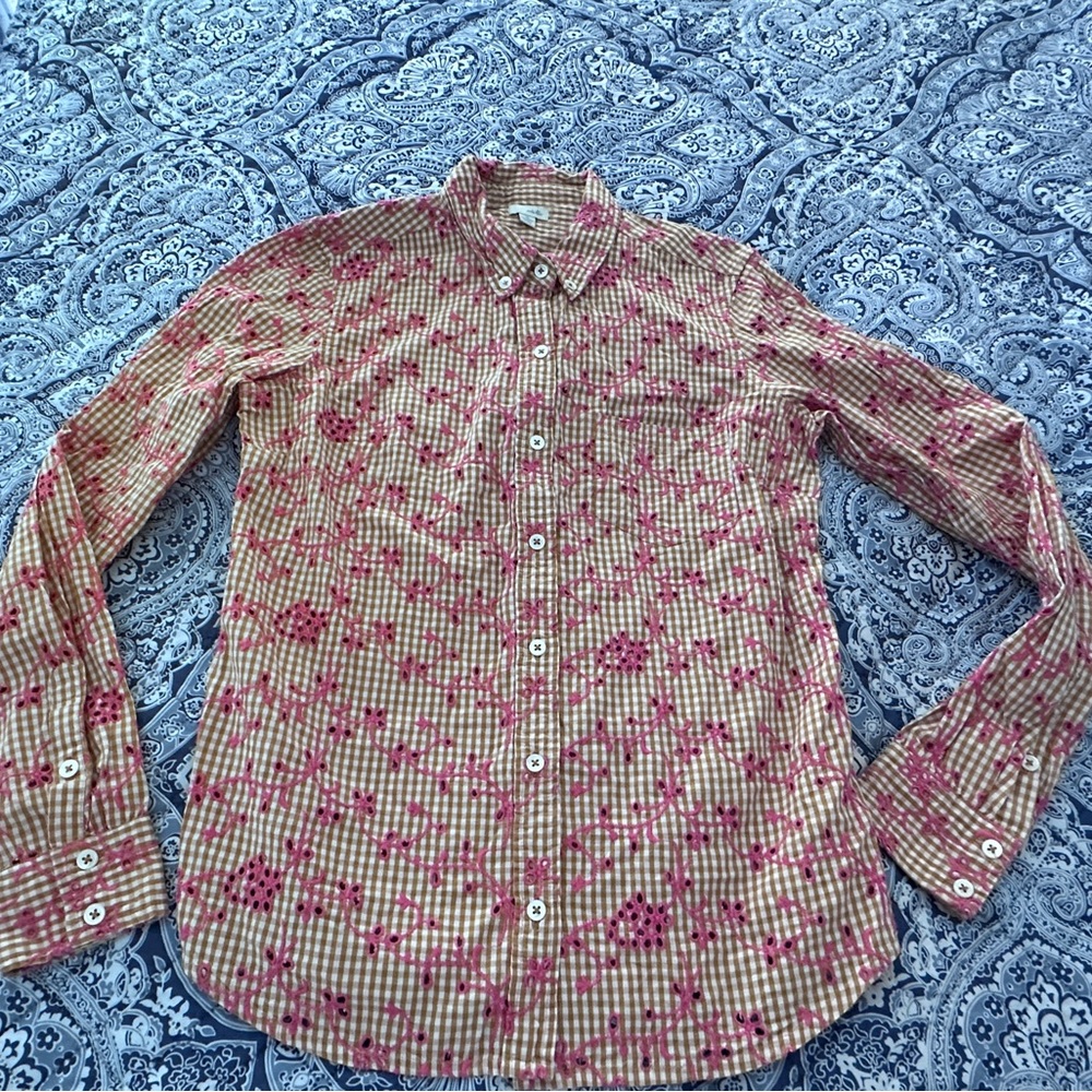 Odille Women’s Embroidered Blouse Size 10 -excellent condition.